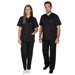ALEZI Ιατρική στολή Παντελόνι- Μπλούζα unisex Μαύρο