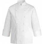 Egochef Σακάκι Σεφ 100% Microfiber Ανδρικό Λευκό με Μακρύ Μανίκι