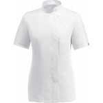 Egochef Σακάκι Σεφ 100% Microfiber Γυναικείο με Κοντό Μανίκι Λευκό 1009E