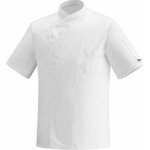 Egochef Σακάκι Σεφ Ανδρικό Λευκό με Κοντό Μανίκι Ottavio