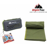 AlpinPro Dryfast Πετσέτα Σώματος Microfiber Σκούρο Πράσινο180x90cm