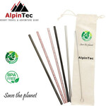 AlpinPro Καλαμάκια Μεταλλικά Πολύχρωμα με Βουρτσάκι 5τμχ