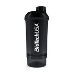 Biotech USA Wave+ Compact Shaker Πρωτεΐνης 500ml Πλαστικό Μαύρο