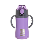 Ecolife Πλαστικό Παγούρι Θερμός με Καλαμάκι Lilac 300ml