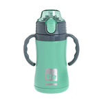 Ecolife Πλαστικό Παγούρι Θερμός με Καλαμάκι Mint 300ml