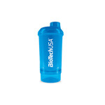 Biotech USA Wave+ Compact Shaker Πρωτεΐνης 500ml + 150ml  Μπλε