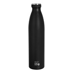 Ecolife Θερμός Ανοξείδωτο Μπουκάλι  1lt Slim Black / Μαύρο