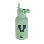 Ecolife Animal Παιδικό Παγούρι Θερμός Ανοξείδωτο με Καλαμάκι Elephant 350ml