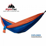 AlpinPro Explorer Αιώρα Αλεξίπτωτο Διπλή Υφασμάτινη Μπλε -Πορτοκαλί 300x200εκ.