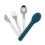 Ecolife  Σετ Ανοξείδωτα Μαχαιροπίρουνα με Θήκη Dusty Blue - Cutlery Set