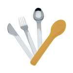Ecolife  Σετ Ανοξείδωτα Μαχαιροπίρουνα με Θήκη Dusty Yellow - Cutlery Set