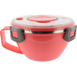 Ecolife Double Wall Round Δοχείο Φαγητού Inox Θερμός Ροζ 850ml