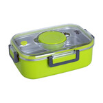 Ecolife Double Wall Ορθογώνιο Δοχείο Φαγητού Inox Θερμός Πράσινο 850ml
