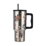 Estia  Θερμός  Straw Tumbler XL SAVE THE AEGEAN  900ml Old School - 01-32050