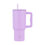 Estia  Θερμός  Straw Tumbler XL SAVE THE AEGEAN  900ml Levander Purple  01-32159