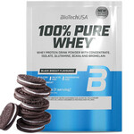 Biotech USA 100% Pure Whey Πρωτεΐνη Ορού Γάλακτος Χωρίς Γλουτένη με Γεύση Black Biscuit 28gr