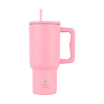 Estia Θερμός Straw Tumbler XL SAVE THE AEGEAN  900ml Blossom Rose 01-32142