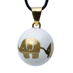 Bola μελωδικό Μενταγιόν εγκυμοσύνης-Golden Elephants