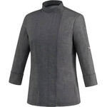 Egochef - Σακάκι Σεφ 100% Βαμβάκι Γυναικείο με Μακρύ Μανίκι Γκρι - 1005067C