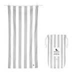 Dock & Bay: Πετσέτα θαλάσσης Quickdry - Goa Grey Microfiber (Μικροϊνες)  Large  160x90cm