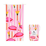 Dock & Bay Kids: Πετσέτα θαλάσσης παιδική Quickdry Cabana - Flamingos (Μικροϊνες) Medium 130x70cm