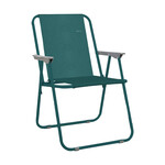 Estia Καρέκλα Θαλάσσης Teal Green Αναδιπλούμενη Υφασμάτινη 52x44x75cm 00-30537
