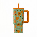 Estia  Θερμός  Straw Tumbler XL SAVE THE AEGEAN Peach Garden 900ml 01-41632