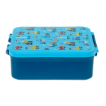 EcoLife Φαγητοδοχείο 1700ml με Χωρίσματα & Θερμομπόλ Blue Cars – 33-BO-9060