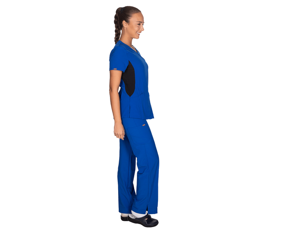 Alezi Stretch Σετ Ιατρικό Παντελόνι και Μπλούζα Γυναικεία-Μπλε