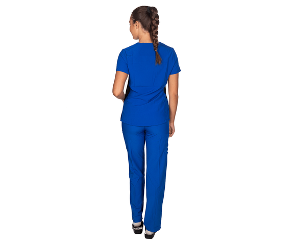 Alezi Stretch Σετ Ιατρικό Παντελόνι και Μπλούζα Γυναικεία-Μπλε