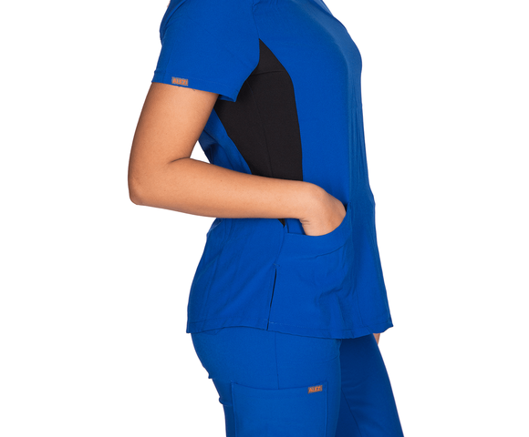 Alezi Stretch Σετ Ιατρικό Παντελόνι και Μπλούζα Γυναικεία-Μπλε