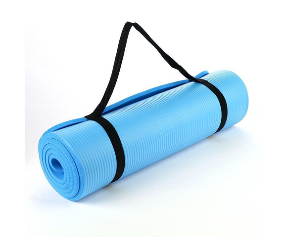 Optimum Στρώμα Γυμναστικής Yoga/Pilates Μπλε με Ιμάντα Μεταφοράς (183cm x 61cm x 1.5cm)Optimum Στρώμα Γυμναστικής Yoga/Pilates Μπλε με Ιμάντα Μεταφοράς (183cm x 61cm x 1.5cm)