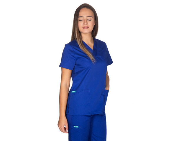 ALEZI Γυναικείο σετ Ιατρική στολή Classic Fit-Μπλε