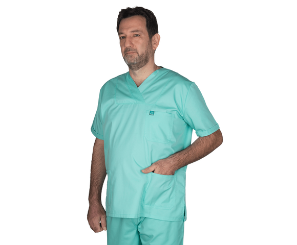 ALEZI Ιατρική στολή Παντελόνι- Μπλούζα unisex-Βεραμάν