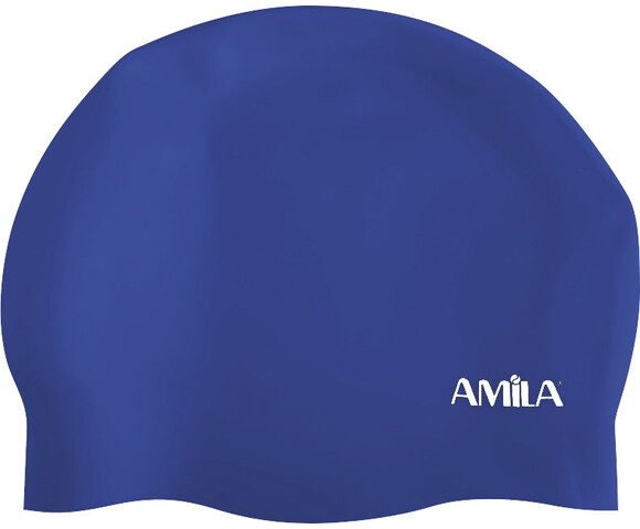 Amila Σκουφάκι Κολύμβησης Medium Hair HQ Μπλε