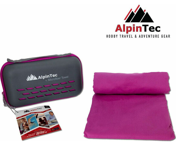 AlpinPro Dryfast Πετσέτα Σώματος Microfiber Purple - Μωβ Navy 180x90cm