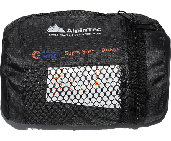 AlpinPro Drysoft Πετσέτα Προσώπου Microfiber Γκρι 80x40εκ.