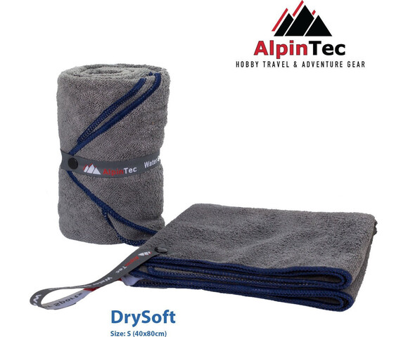 AlpinPro Drysoft Πετσέτα Προσώπου Microfiber Μπλε 80x40εκ.