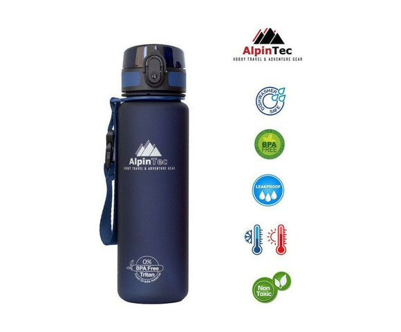 AlpinPro Q-1000 Πλαστικό Παγούρι 1000ml Σκούρο Μπλε