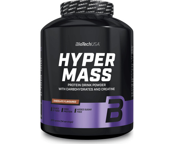 Biotech USA Hyper Mass Drink Powder With Carbohydrates & Creatine Χωρίς Γλουτένη με Γεύση Σοκολάτα 2.27kg