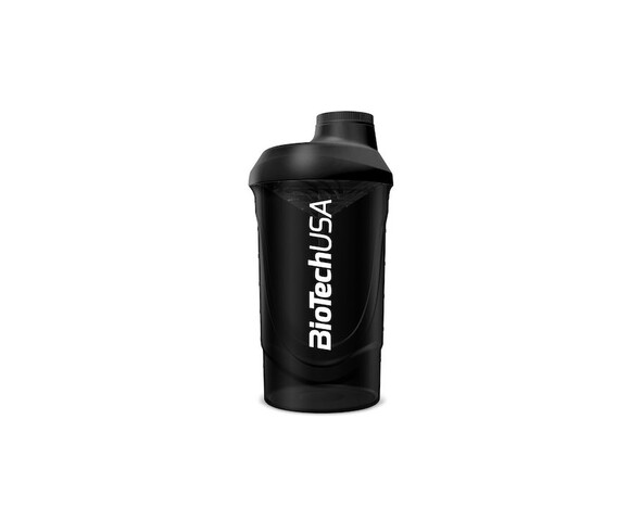 Biotech USA Wave Shaker Πρωτεΐνης 600ml Πλαστικό Μαύρο