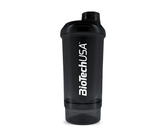 Biotech USA Wave+ Compact Shaker Πρωτεΐνης 500ml Πλαστικό Μαύρο