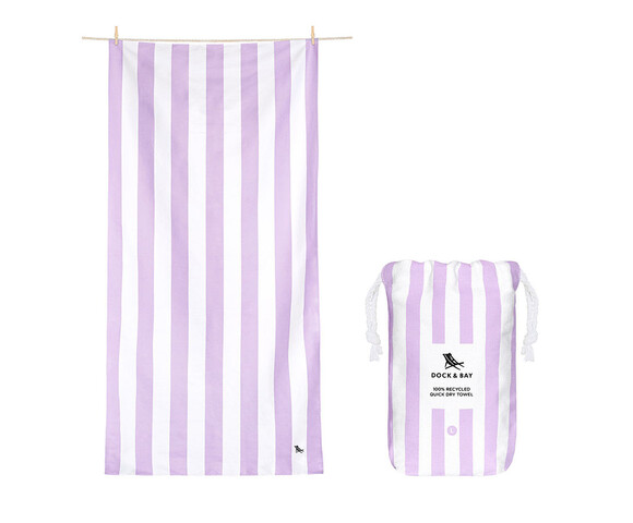 Dock & Bay: Πετσέτα θαλάσσης Quickdry Cabana - Lombok Lilac Microfiber (Μικροϊνες)  X-Large  200x90cm