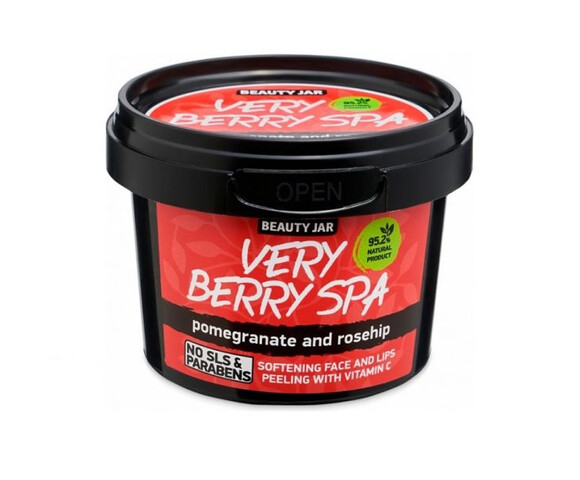 Beauty Jar “VERY BERRY SPA” Peeling προσώπου & χειλιών με Βιταμίνη C, 120gr