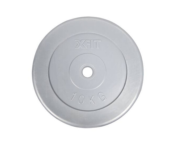 X-FIT Δίσκος Πλαστικοποιημένος Round Plate 10kg (Φ28 mm)