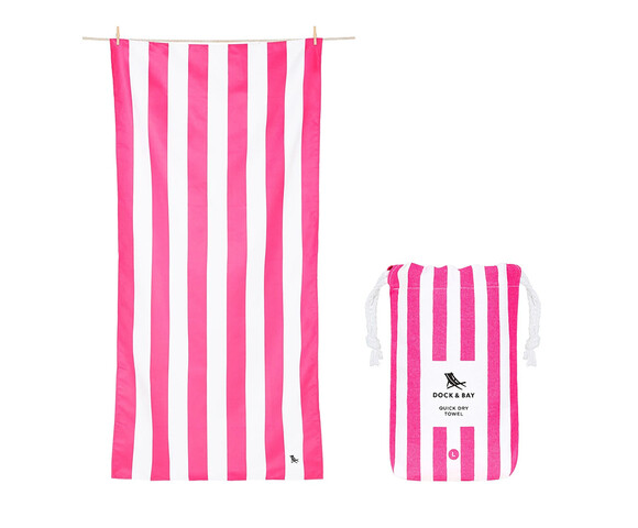 Dock & Bay: Πετσέτα θαλάσσης Quickdry Cabana - Phi Phi Pink Microfiber (Μικροϊνες)  X-Large  200x90cm