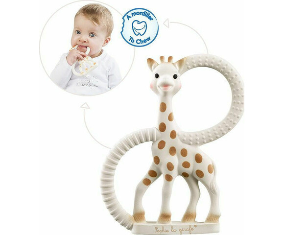 Sophie La Girafe Μασητικό Οδοντοφυΐας "Sophie the Giraffe" από Καουτσούκ για 0 m+ Very Soft