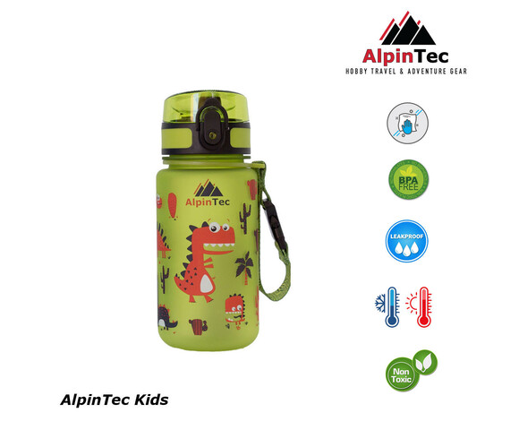 AlpinPro Παγούρι Dino Πράσινο 350ml