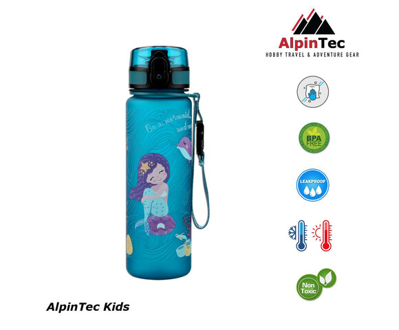 AlpinPro Παγούρι Kids Mermaid  Σιέλ 500ml