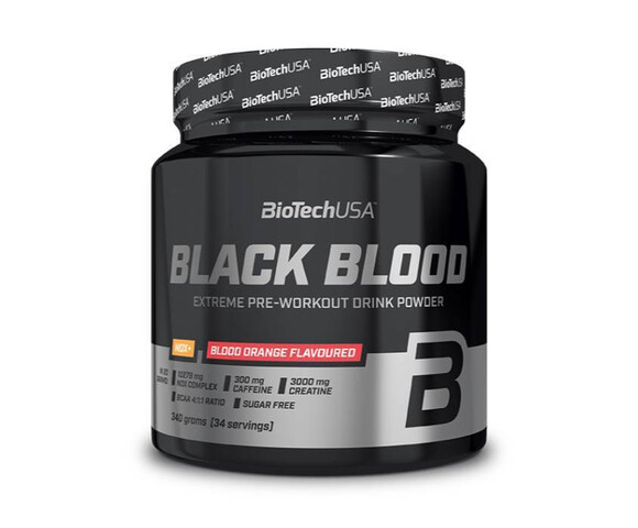 Biotech USA Black Blood Nox+ Συμπλήρωμα Pre Workout 340gr - Blood Orange